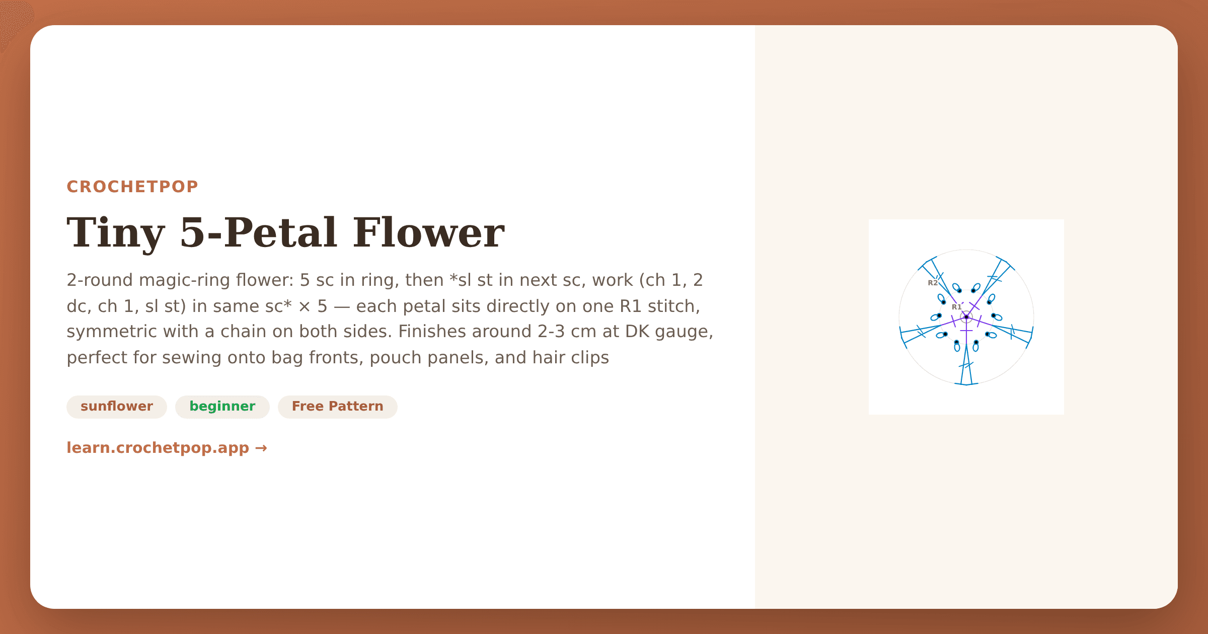 Florecita de 5 pétalos