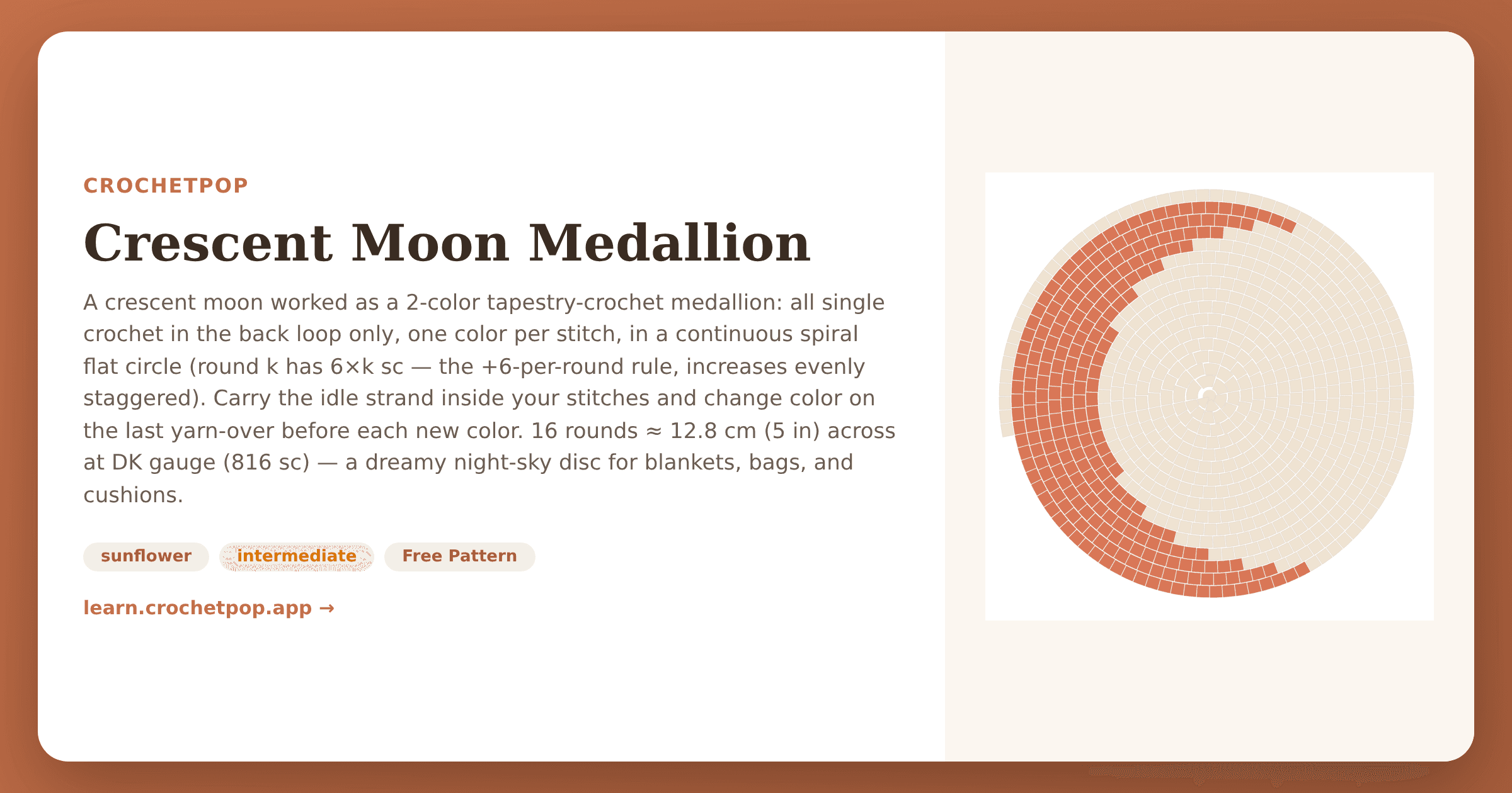 Medallón de Luna Creciente