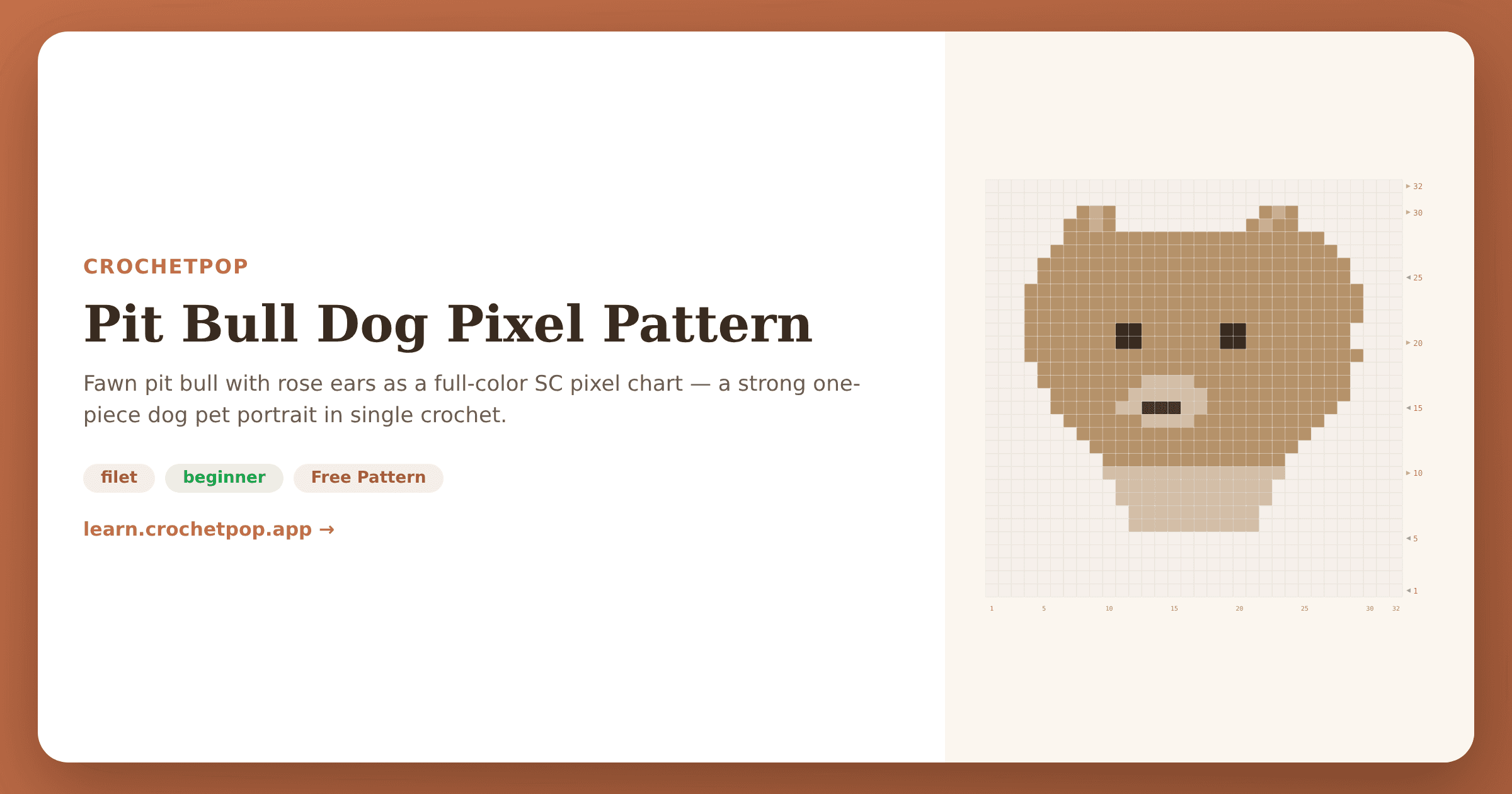 Pit Bull Dog Pixel Pattern