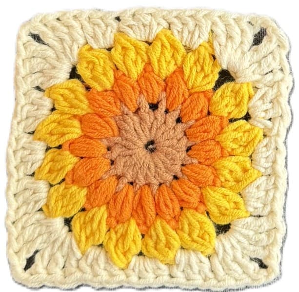 Cuadrado de la abuela sunburst